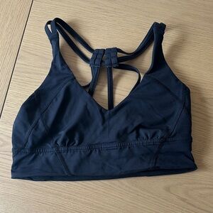 Lululemon Athletica Black Strappy Sports Bra